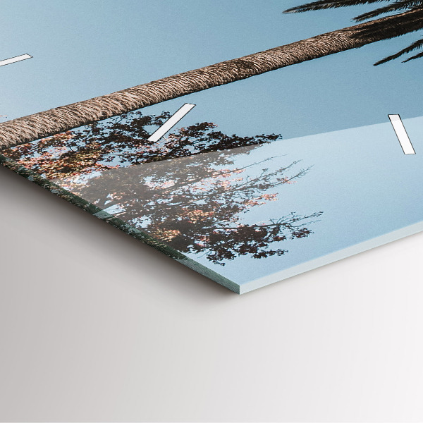 Reloj cuadrado Palmeras en Los Ángeles