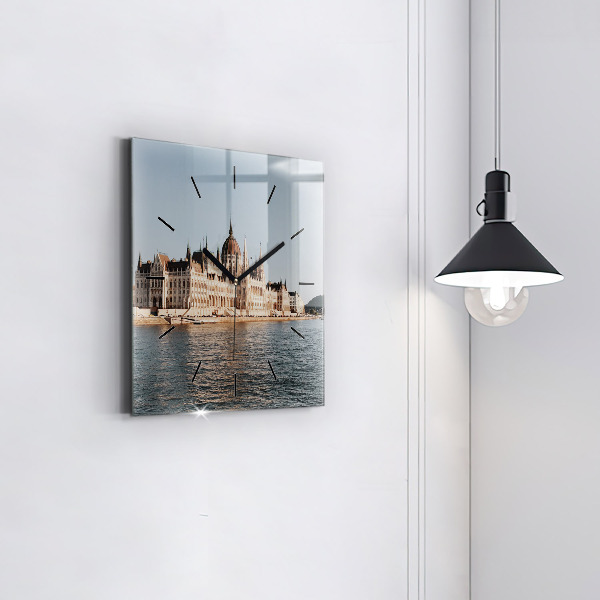 Reloj de pared cuadrado Parlamento en Budapest