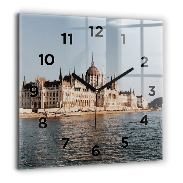 Reloj de pared cuadrado Parlamento en Budapest
