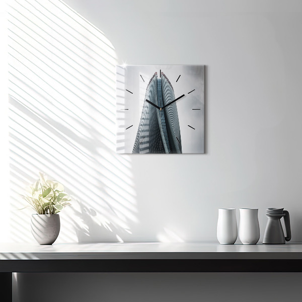 Reloj de pared cuadrado Rascacielos de Milán