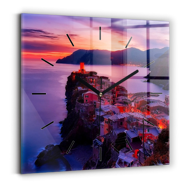 Reloj cuadrado Pie de foto