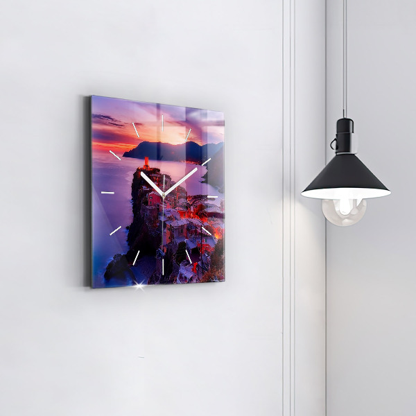 Reloj cuadrado Pie de foto