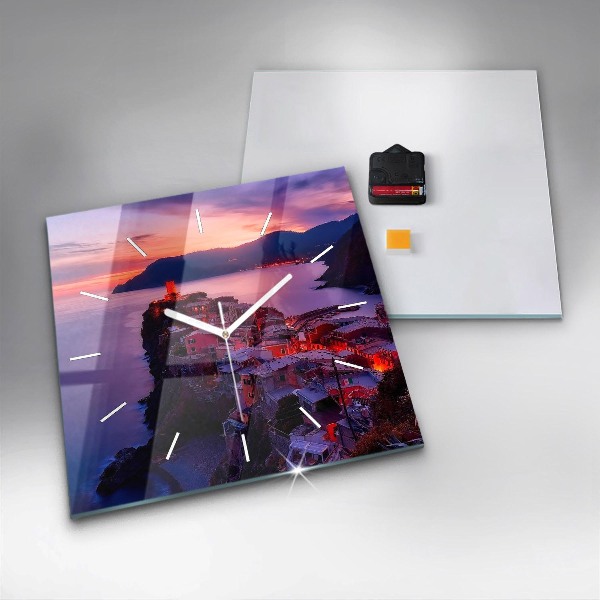 Reloj cuadrado Pie de foto