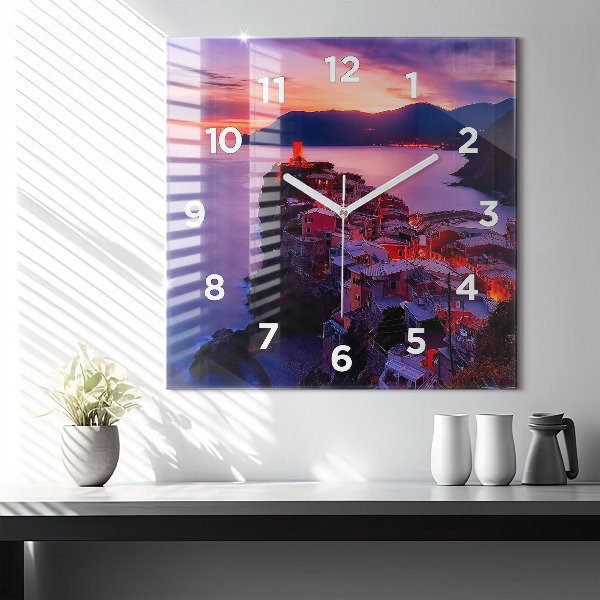 Reloj cuadrado Pie de foto