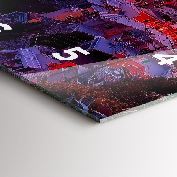 Reloj cuadrado Pie de foto