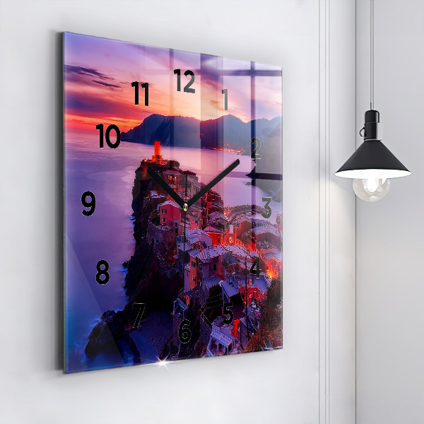 Reloj cuadrado Pie de foto