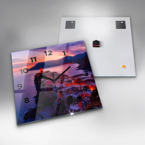 Reloj cuadrado Pie de foto