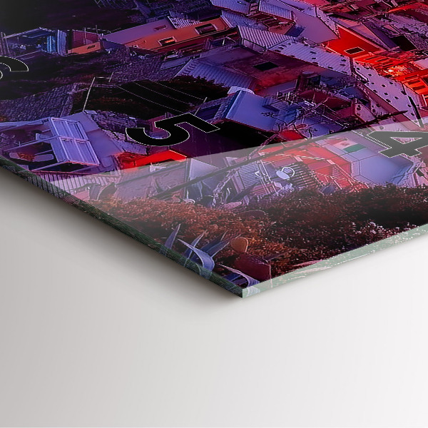 Reloj cuadrado Pie de foto