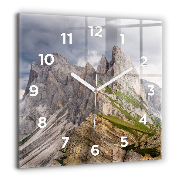 Reloj de pared cuadrado Montañas rocosas