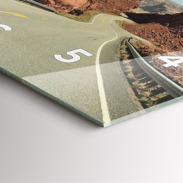 Reloj de pared cuadrado Ruta 66 en EEUU