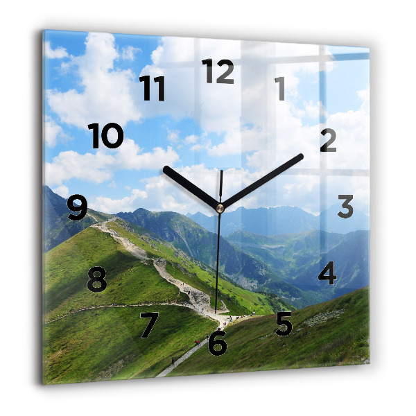 Reloj de pared cuadrado Kasprowy Wierch Zakopane