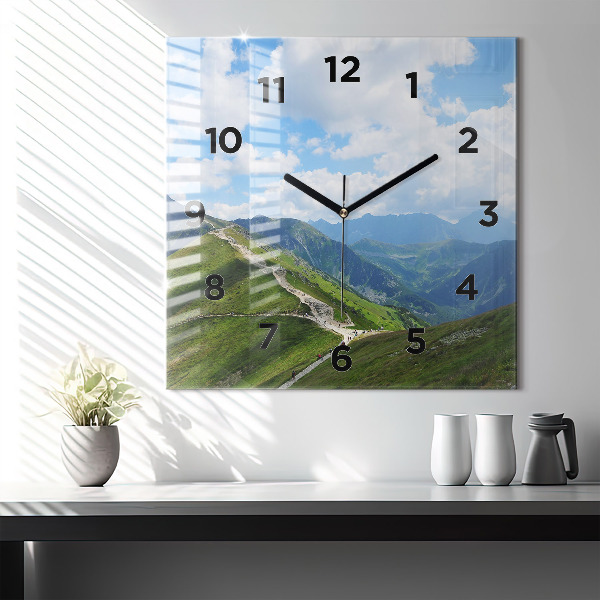 Reloj de pared cuadrado Kasprowy Wierch Zakopane