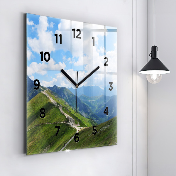 Reloj de pared cuadrado Kasprowy Wierch Zakopane