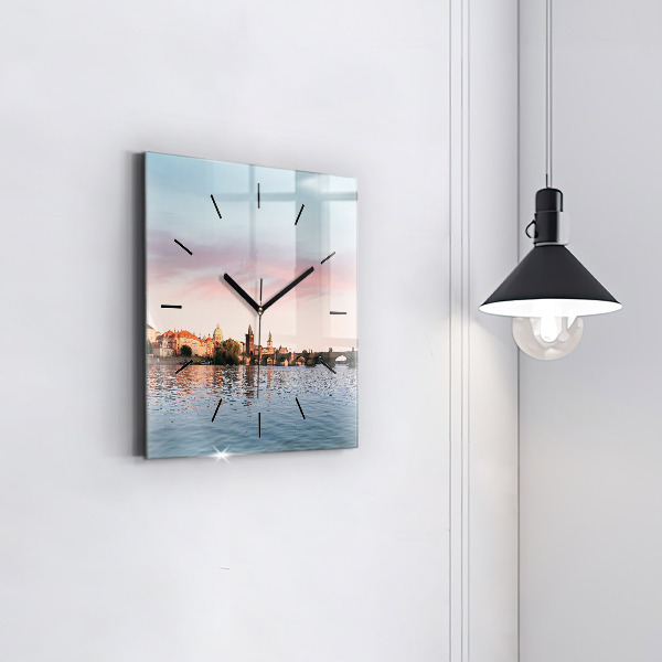 Reloj cuadrado Puente de Carlos en Praga