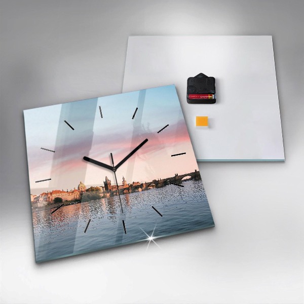 Reloj cuadrado Puente de Carlos en Praga