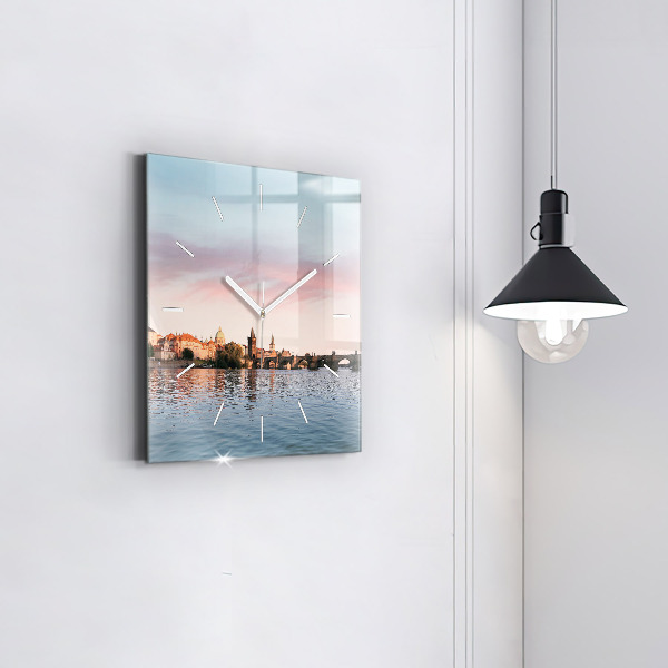 Reloj cuadrado Puente de Carlos en Praga