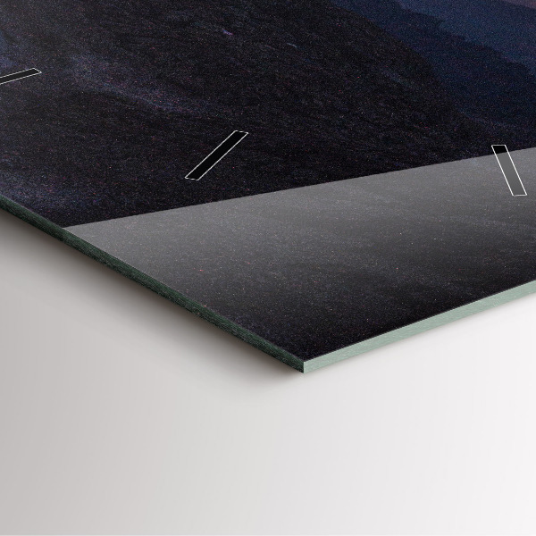 Reloj de pared cuadrado Montañas al atardecer