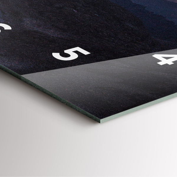 Reloj de pared cuadrado Montañas al atardecer