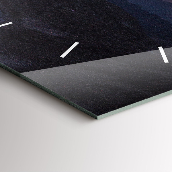 Reloj de pared cuadrado Montañas al atardecer