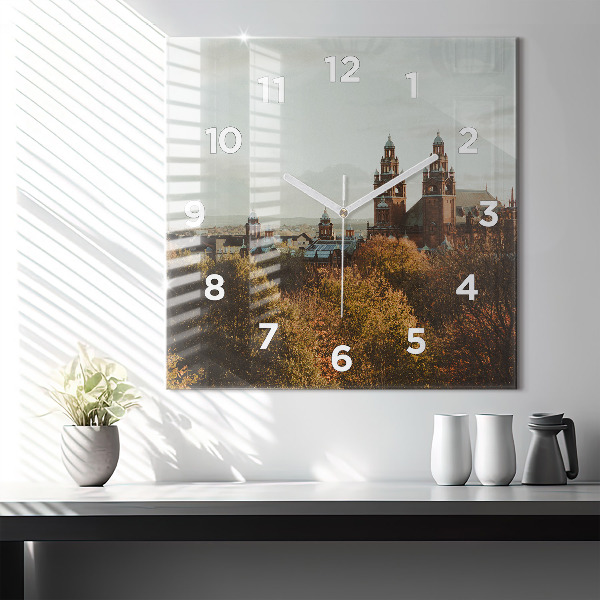 Reloj de pared cuadrado Galería de arte en Glasgow