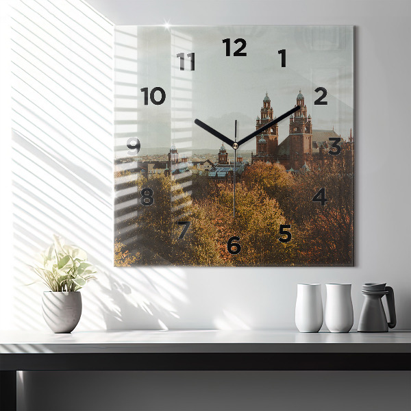 Reloj de pared cuadrado Galería de arte en Glasgow