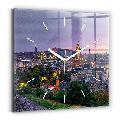 Reloj cuadrado Edimburgo desde Calton Hill