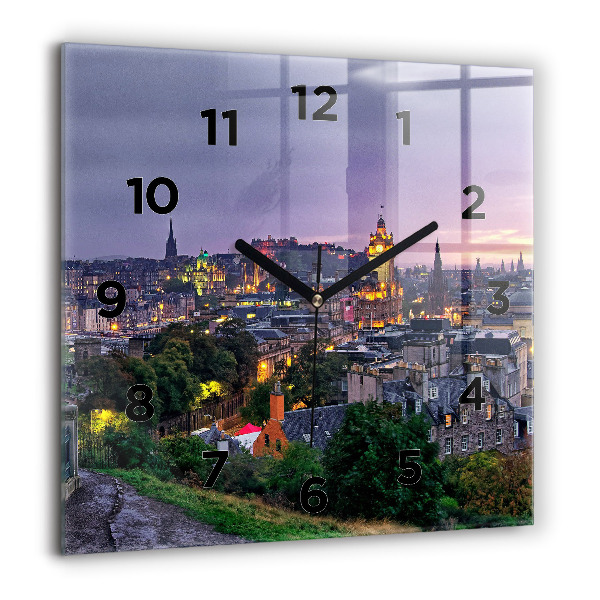 Reloj cuadrado Edimburgo desde Calton Hill