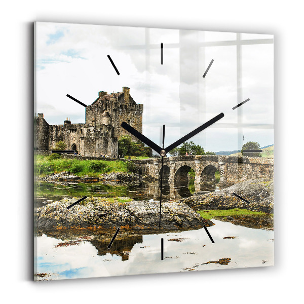 Reloj cuadrado Castillo de Eilean Donan Escocia