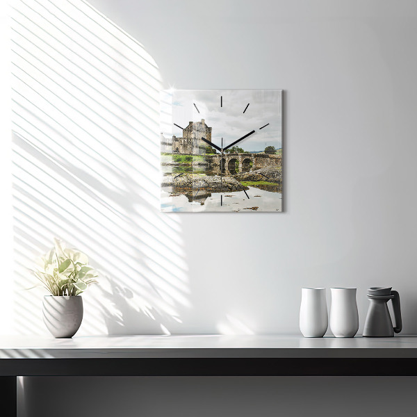 Reloj cuadrado Castillo de Eilean Donan Escocia