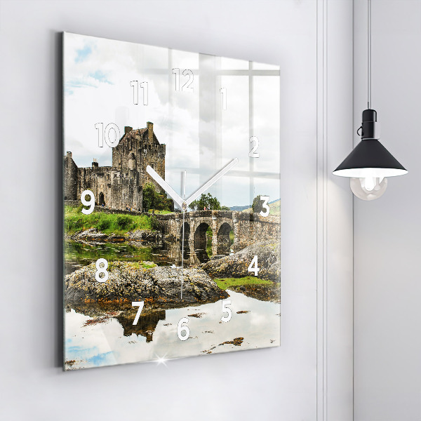 Reloj cuadrado Castillo de Eilean Donan Escocia