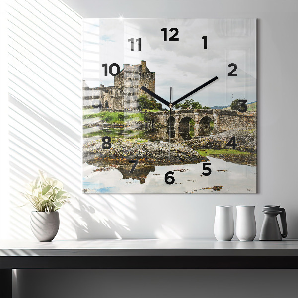 Reloj cuadrado Castillo de Eilean Donan Escocia