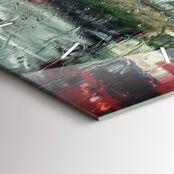 Reloj cuadrado Londres lluvioso