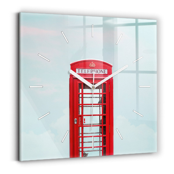 Reloj cuadrado Cabina telefónica