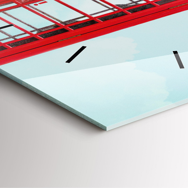 Reloj cuadrado Cabina telefónica