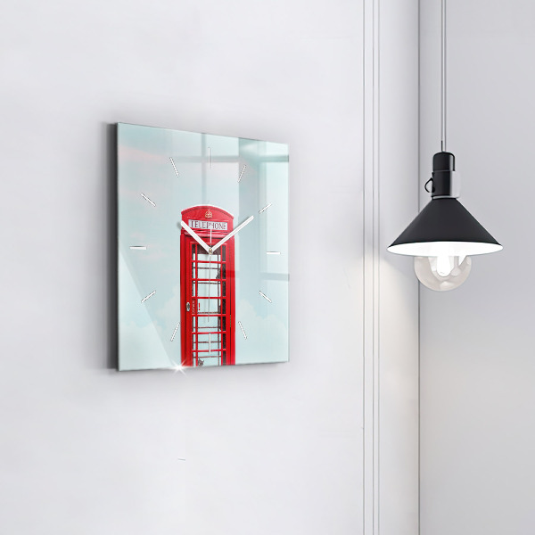 Reloj cuadrado Cabina telefónica