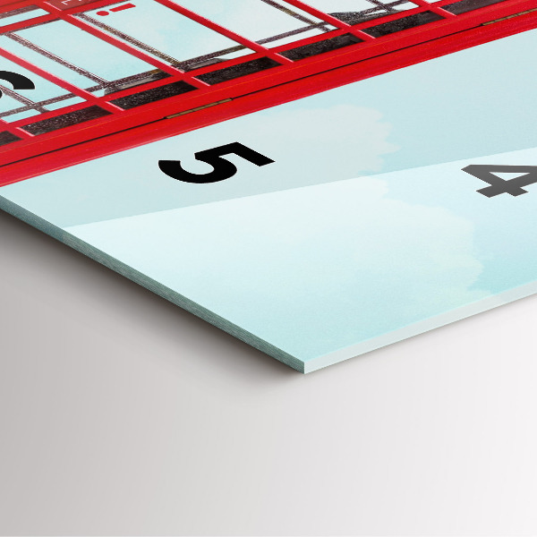 Reloj cuadrado Cabina telefónica