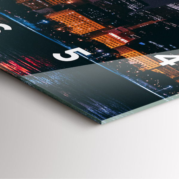 Reloj de pared cuadrado Paisaje urbano de Chicago