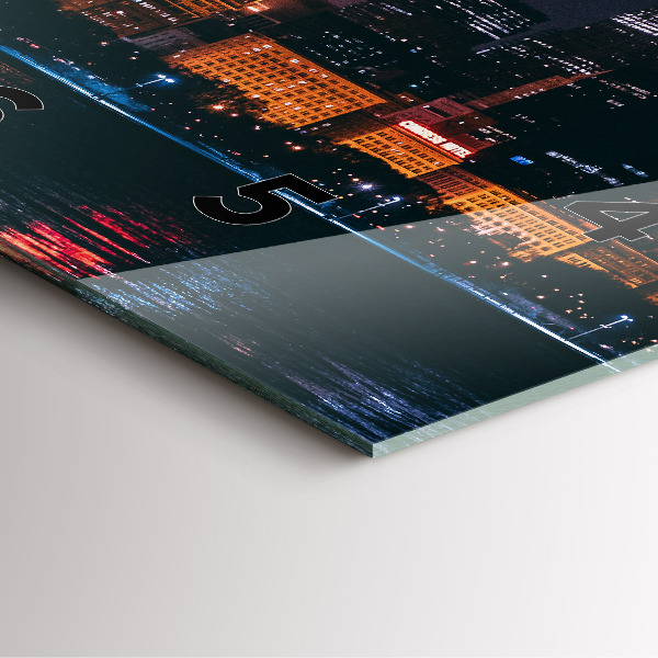 Reloj de pared cuadrado Paisaje urbano de Chicago