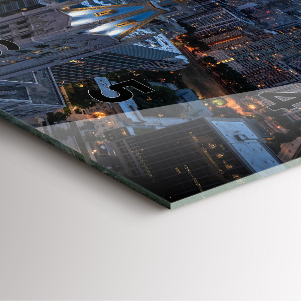 Reloj de pared cuadrado Foto de Chicago