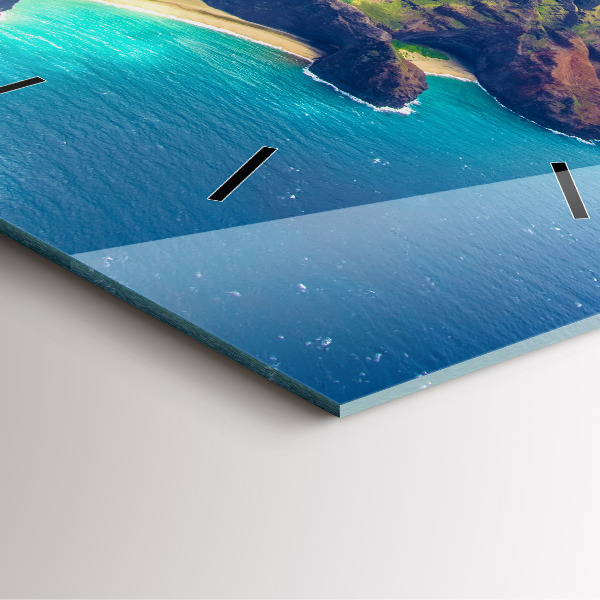 Reloj cuadrado Mar hawaiano