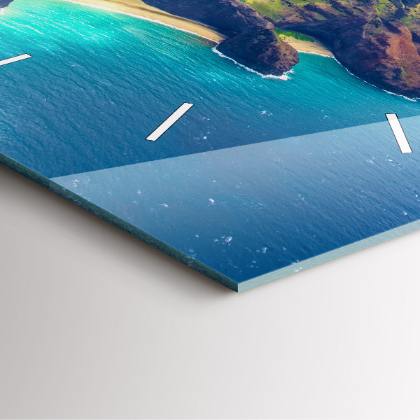 Reloj cuadrado Mar hawaiano