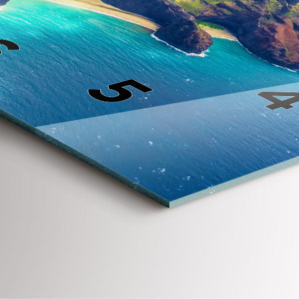 Reloj cuadrado Mar hawaiano