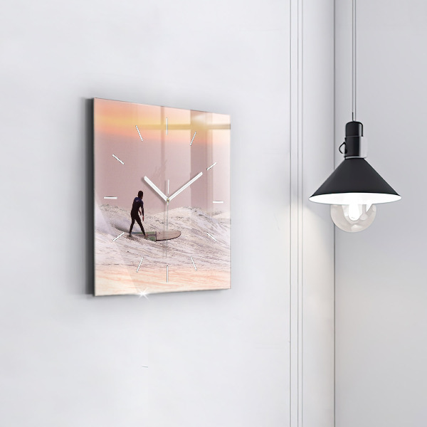 Reloj cuadrado Surfista en Hawai