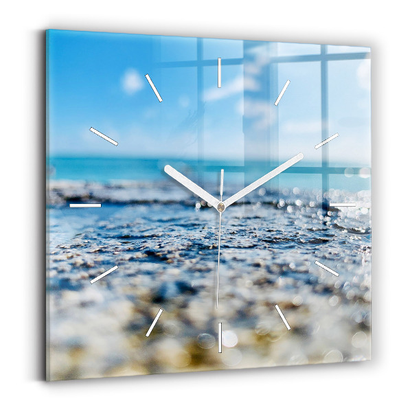 Reloj de pared cuadrado Fotografía del agua