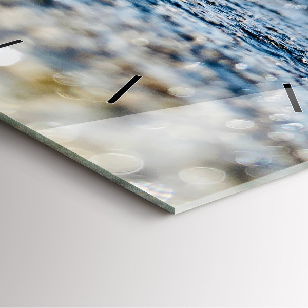 Reloj de pared cuadrado Fotografía del agua