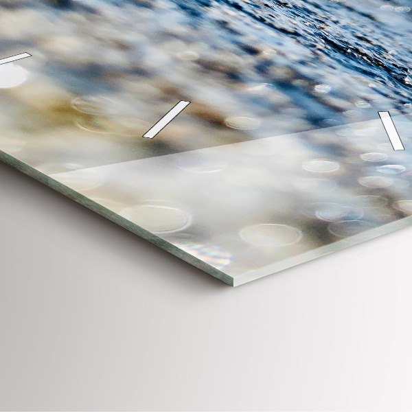 Reloj de pared cuadrado Fotografía del agua