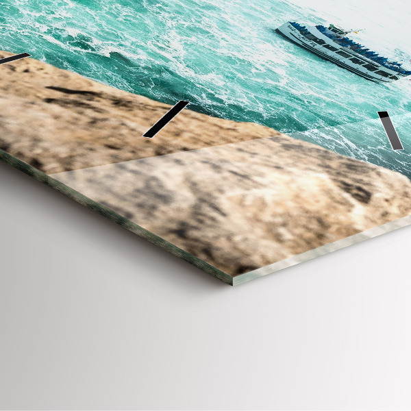 Reloj cuadrado Barco en el Niágara