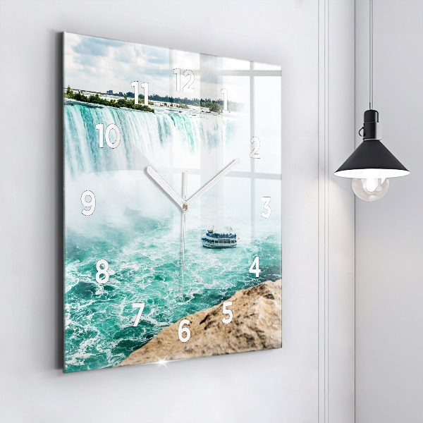 Reloj cuadrado Barco en el Niágara