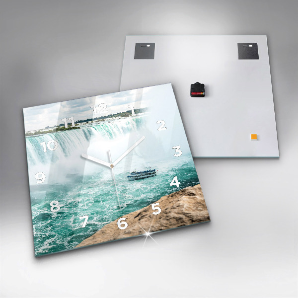 Reloj cuadrado Barco en el Niágara