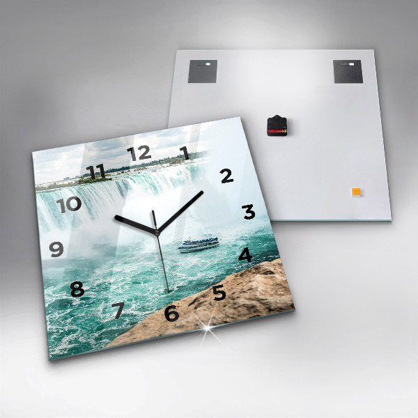 Reloj cuadrado Barco en el Niágara